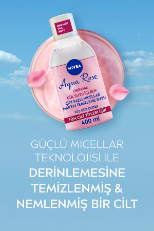 Aqua Rose Organik Gül Suyu Içeren Makyaj Temizleme Suyu 400 ml Ve Yüz Maskesi 1 Adet SET.NVE.908 - 7