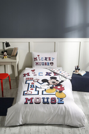 Mickey Mouse College Tek Kişilik Disney Lisanslı Çocuk Nevresim Seti PR-EVTEKSTILI-57970701327 - 3