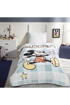 Mickey Star Disney lizenzierte Einzel-Kinderdecke 160 x 220 - 5