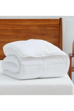 Microfiber Yorgan Yastık Seti 1 Mevsimlik Microfiber Çift Kişilik Yorgan - 2 Adet Silikon Yastık 00695 - 5