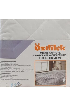 Mikro Kapitone Sıvı Geçirmez Yatak Koruyucu Fıtted 100x200 - 2