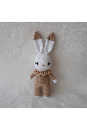 Milchkaffee Kleines Kaninchen Schlafbegleiter Amigurumi Bio-Spielzeug - 2