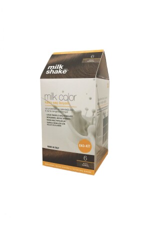 Milk Color Eco Kit Haarfärbemittel Dark Auburn -6 (KEIN SCHAUM) MCK-006 - 1