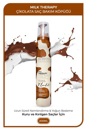 Milk Therapy Chocolatte Haarschaum 200 ml – Vorbeugung gegen Haarausfall – pflegend – schützende Wirkung - 3