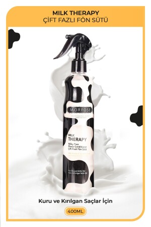 Milk Therapy Dual Phase Hair Care Föhnwasser 400 ml – Verhindert Haarausfall – Nährt – Schützende Wirkung - 2