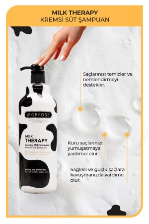 Milk Therapy Haarpflege-Shampoo 1000 ml – Haarausfall vorbeugen – pflegend – schützende Wirkung - 4