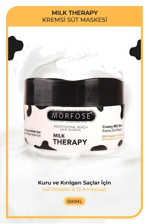 Milk Therapy Haarpflegecreme 500 ml – Haarausfall vorbeugen – Pflegend – Schützende Wirkung - 3