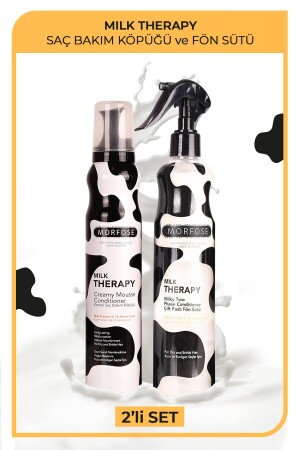 Milk Therapy Haarpflegeschaum 200 ml + Föhnwasser 400 ml - 1