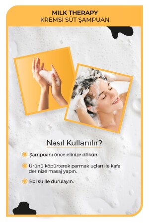 Milk Therapy Saç Bakım Şampuanı 1000 ml - Saç Dökülmesi Önleyici- Besleyici- Koruyucu Etki - 5