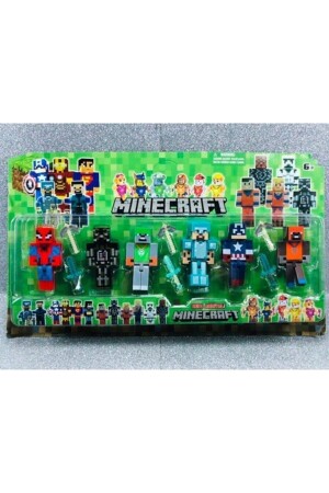 Mine Craft 6-teiliges Figuren-Spielzeug-Spider-Man-Lego-Set und Lego-Spielzeug - 1