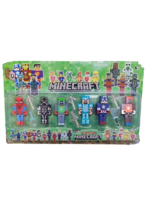 Mine Craft 6-teiliges Figuren-Spielzeug-Spider-Man-Lego-Set und Lego-Spielzeug - 6