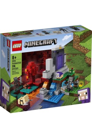 ® Minecraft™ Yıkılmış Geçit 21172 - Çocuklar için Yaratıcı Oyuncak Yapım Seti (316 Parça) RS-L-21172 - 5