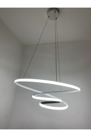 MİNEL DEKOR SARKIT HALKA MODEL LED50 CM, TAVAN LAMBASI, MODERN AYDINLATMA,DEKORATİF ŞIK AVİZE Minel112236 - 4