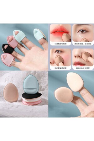 Mini Cosmetic Puff Finger Gesicht Make-up Schwamm trocken nass Tuch Schwamm unter Augen Concealer Concealer - 2