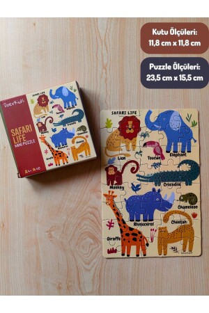 Mini-Puzzle „Safari, wilde Tiere“, 40 Teile, ab 4 Jahren - 4