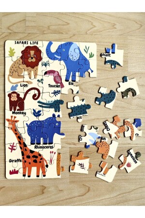 Mini-Puzzle „Safari, wilde Tiere“, 40 Teile, ab 4 Jahren - 5