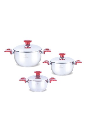 MINI-STAHLTOPF-SET 14CM-16-18CM BY5001 - 1