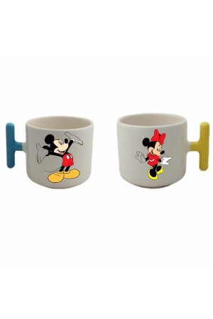 Minie Mickey Mouse Valentinstag entworfenes Lederarmband Geschenk Kaffeetasse Modelle 14-00010 - 2