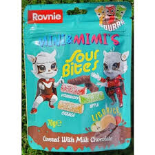 MINI&MIMI`S SOUR BITES CHOCO 70GR - 1