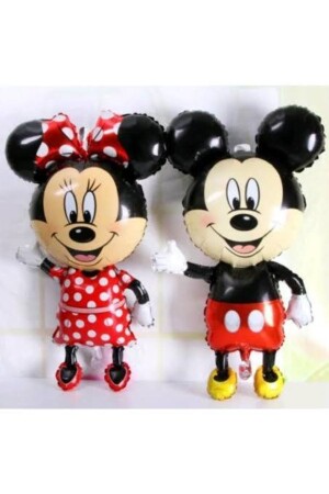 Minnie Mause Ve Mickey Mause Set Büyük Boy Folyo Balon 85x46 Cm - 2