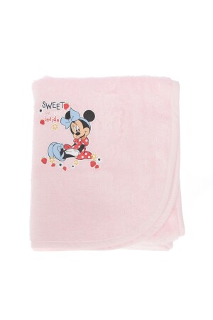 Minnie Mouse Disney Lisans Baskılı Bambu Yenidoğan Bebek Pelerini 80x80 - 2