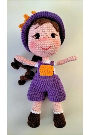 Minyatür Nelly Bebek Amigurumi Organik Oyuncak Opminyatürnellybebek - 4