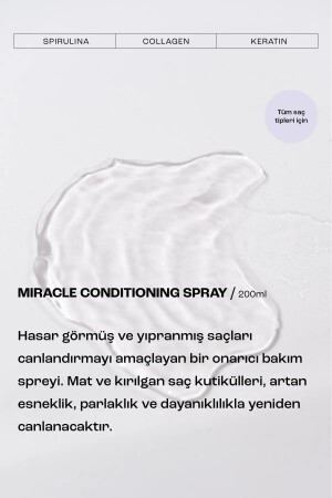 Miracle Biotinli Onarıcı Kolay Tarama Bakım Spreyi 100ml - 4