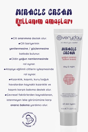 Miracle Cream Yoğun Onarıcı Mucizevi Bakım Kremi 40ml (centella- Hamamelis- Madecassol- Arnica) - 4