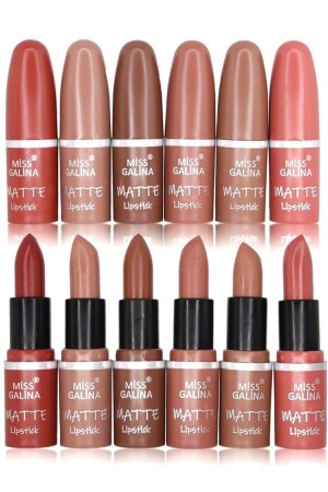 Miss Galina Matte 6-teiliges Lippenstift-Set A-Serie - 2