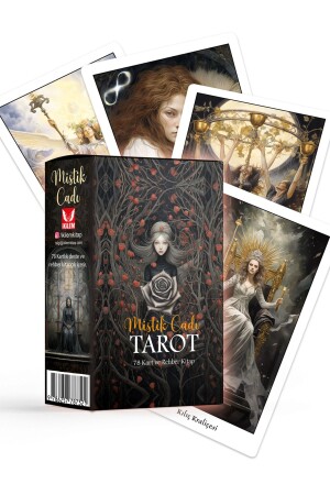 Mistik Cadı Tarot- 78 Kart ve Rehber Kitap - 1