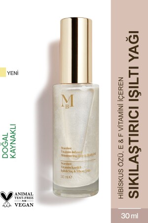 Mit Vitaminen angereichertes, glänzendes Haar- und Körperöl von Stardust, 30 ml - 2