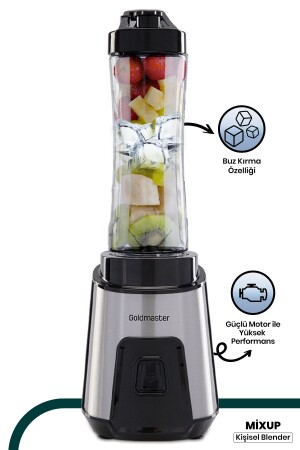 Mix Up Buz Kırma Özellikli Paslanmaz Çelik Bıçaklı Kişisel Smoothie Blender - 2