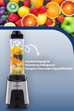 Mix Up Buz Kırma Özellikli Paslanmaz Çelik Bıçaklı Kişisel Smoothie Blender - 5