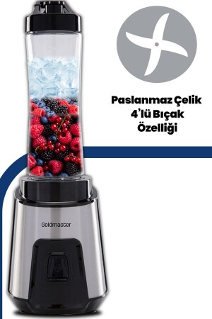 Mix Up Buz Kırma Özellikli Paslanmaz Çelik Bıçaklı Kişisel Smoothie Blender - 7