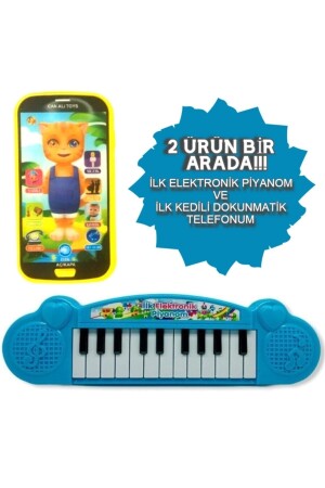 Mobiltelefon, türkische Musik, Tierstimme, Berührung und Klavier, blaue Orgel, gelbes Telefon - 2