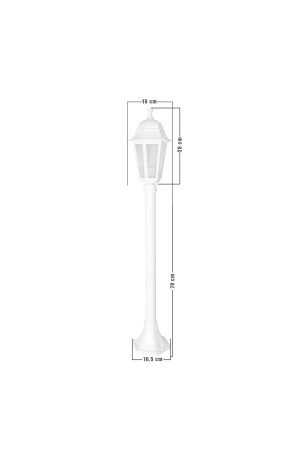 Modelight Optical Hexagonal Grass Pole (1 Mt) White Mdl. 3028 B-102316 - 6