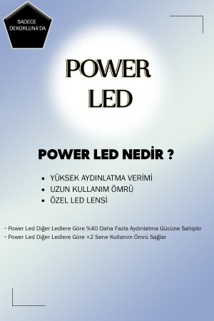 Modern Bolivia Pembe Tekli Sarkıt Led Beyaz Power Ledli Salon Mutfak Oda Hol Ledli Avize - 5