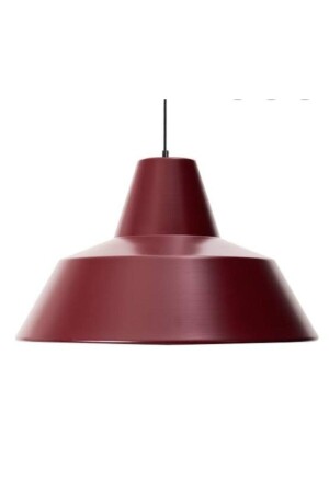 Modern Bordo Içi Beyaz 1xe27 Cafe,mutfak,çocuk Odası Için Tekli Metal Sarkıt Avize Çap:24cm RIO000477 - 2