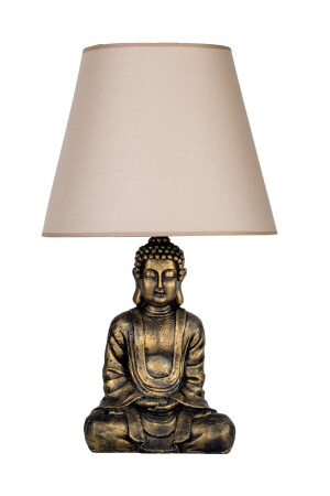 Modern Dizayn Buda Abajur Gold-Bej qdecabjbuda013 - 2