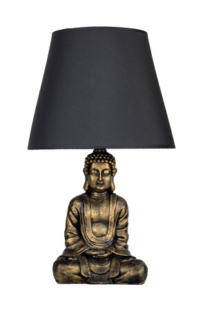 Modern Dizayn Buda Abajur Gold-Gri qdecabjbuda015 - 3