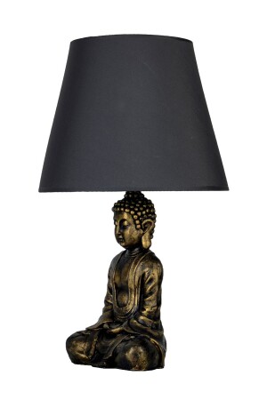 Modern Dizayn Buda Abajur Gold-Gri qdecabjbuda015 - 4