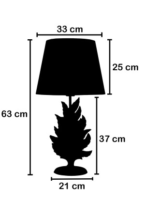 Modern Dizayn Mor Yaprak Abajur qdecyprkabj021 - 6