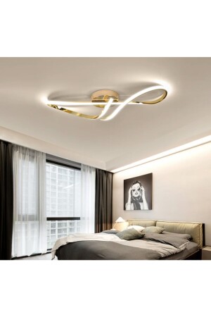 Modern Luxury Tasarım Plafonyer Led Avize Gold Sarı burenze1005 - 3