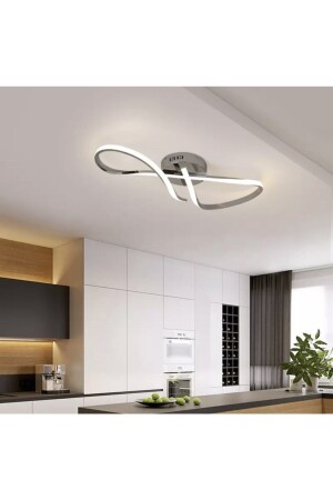 Modern Luxury Tasarım Plafonyer Led Avize Krom burenze1005 - 2