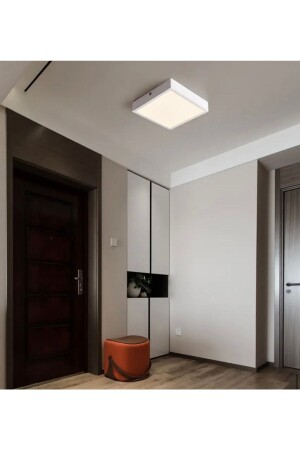 Modern Tavana Sıfır Led Avize Panel Kare Beyaz Kasa burenze07771 - 2