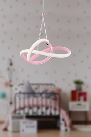 Moderne Bolivien-Rosa-Einzel-Pendelleuchte, LED-Weiß-Power-LED, Wohnzimmer, Küche, LED-Kronleuchter - 2