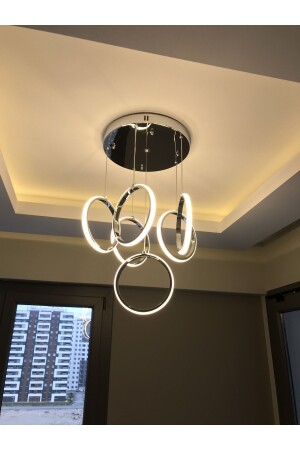 Moderne Chrom-Pendelleuchte, LED-Kronleuchter, Tageslicht, led009 - 1