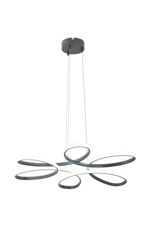 Moderne geräucherte Flora-Hängelampe, weißes Licht, Wohnzimmer, Küche, LED-Kronleuchter - 5