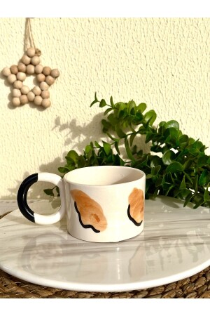 Moderne Kaffee-Leoparden-handgefertigte Keramiktasse - 2