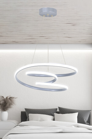 Moderne Pendelleuchte Galaxy Grey Case Tageslicht-LED-Kronleuchter GALAKSİ - 4